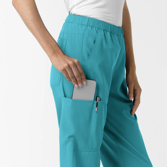 Wink Scrubs Women's Slim Leg Scrub Pant Teal | scrub-supply.com