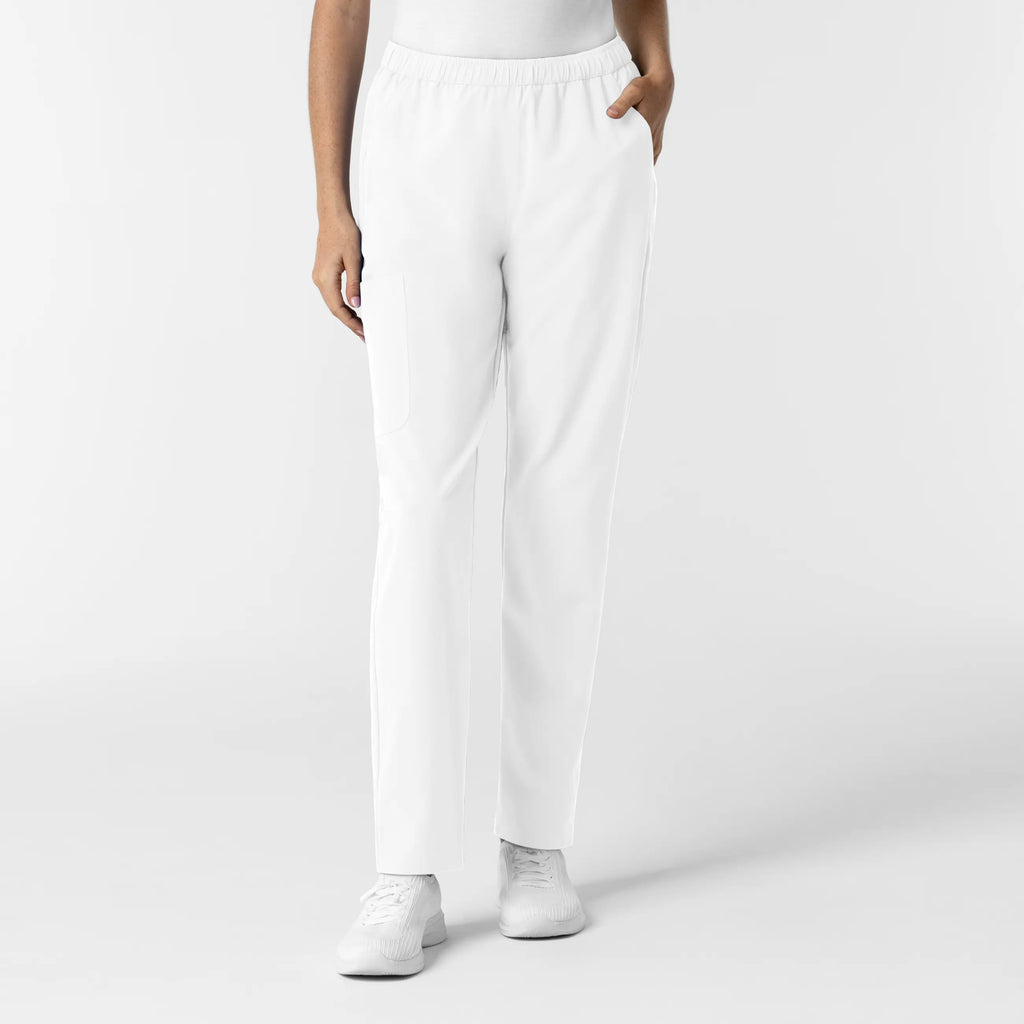 Wink Scrubs Women's Slim Leg Scrub Pant White | scrub-supply.com