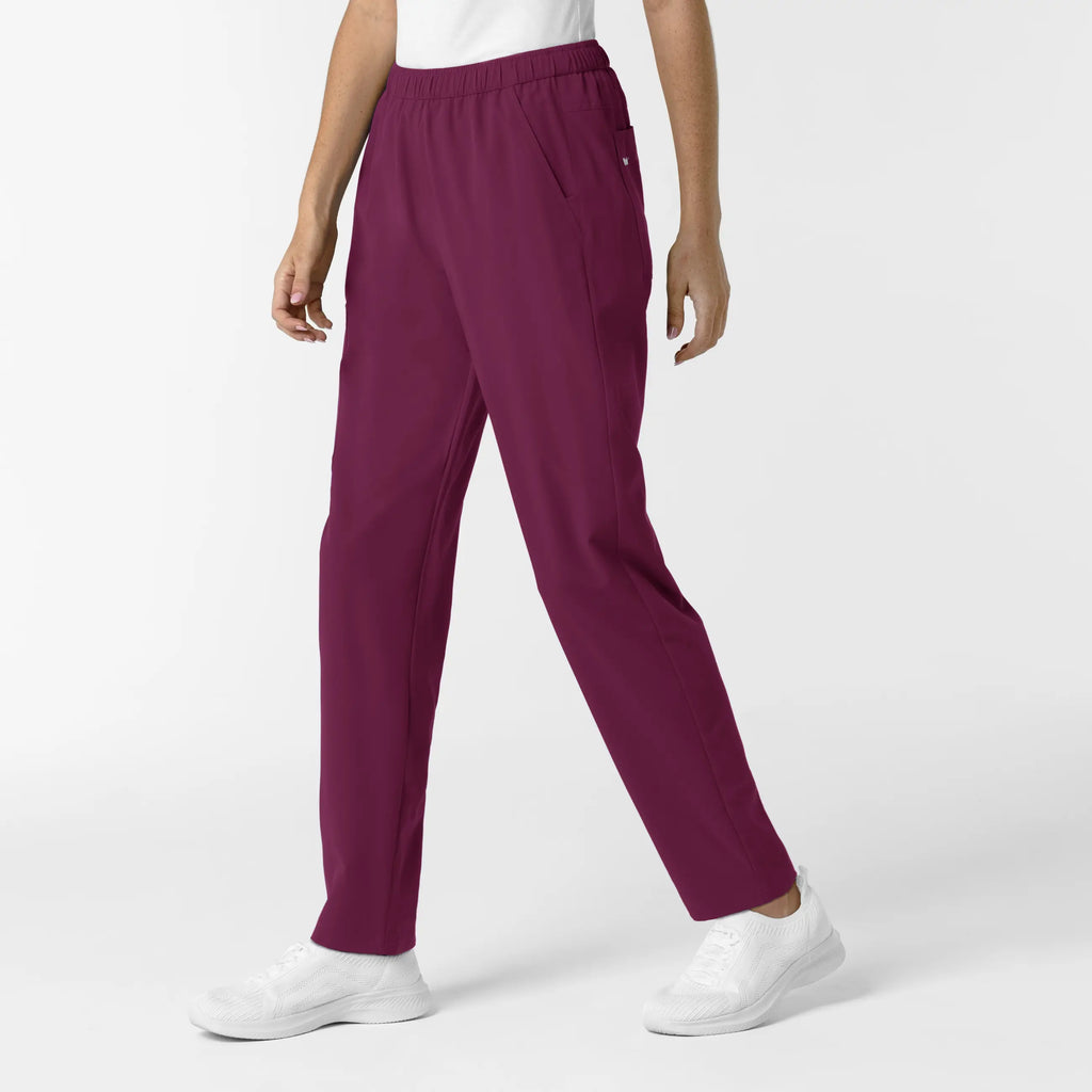 Wink Scrubs Women's Slim Leg Scrub Pant Wine | scrub-supply.com