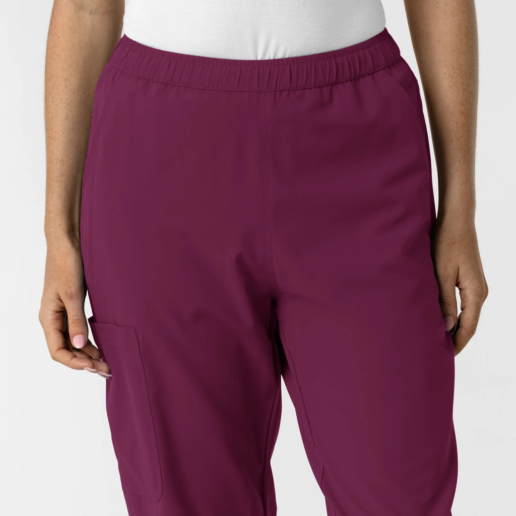 Wink Scrubs Women's Slim Leg Scrub Pant Wine | scrub-supply.com