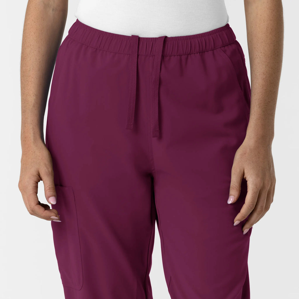 Wink Scrubs Women's Slim Leg Scrub Pant Wine | scrub-supply.com