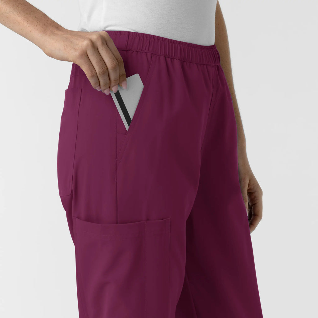 Wink Scrubs Women's Slim Leg Scrub Pant Wine | scrub-supply.com
