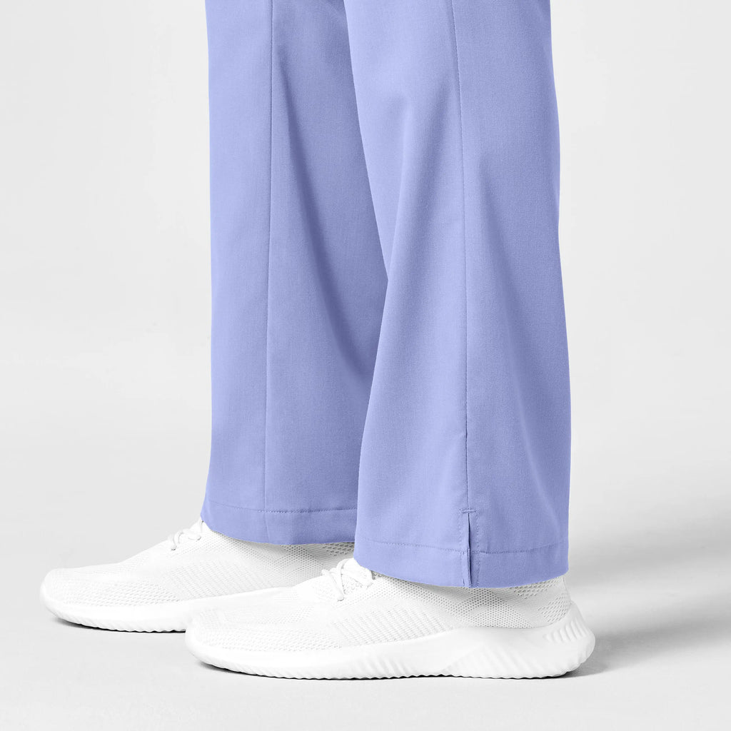 Wink Scrubs Women's Moderate Flare Leg Cargo Scrub Pant Ceil Blue | scrub-supply.com