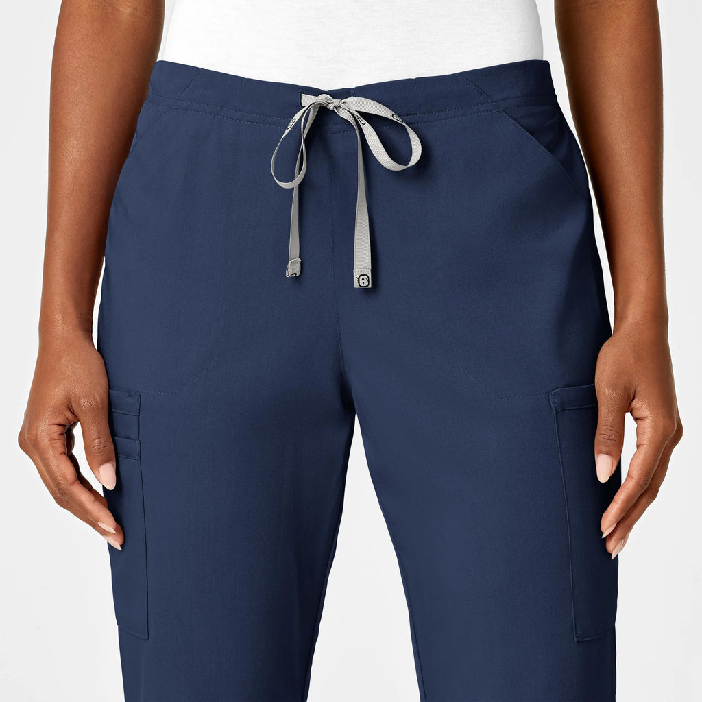 Wink Scrubs Women's Moderate Flare Leg Cargo Scrub Pant Navy | scrub-supply.com