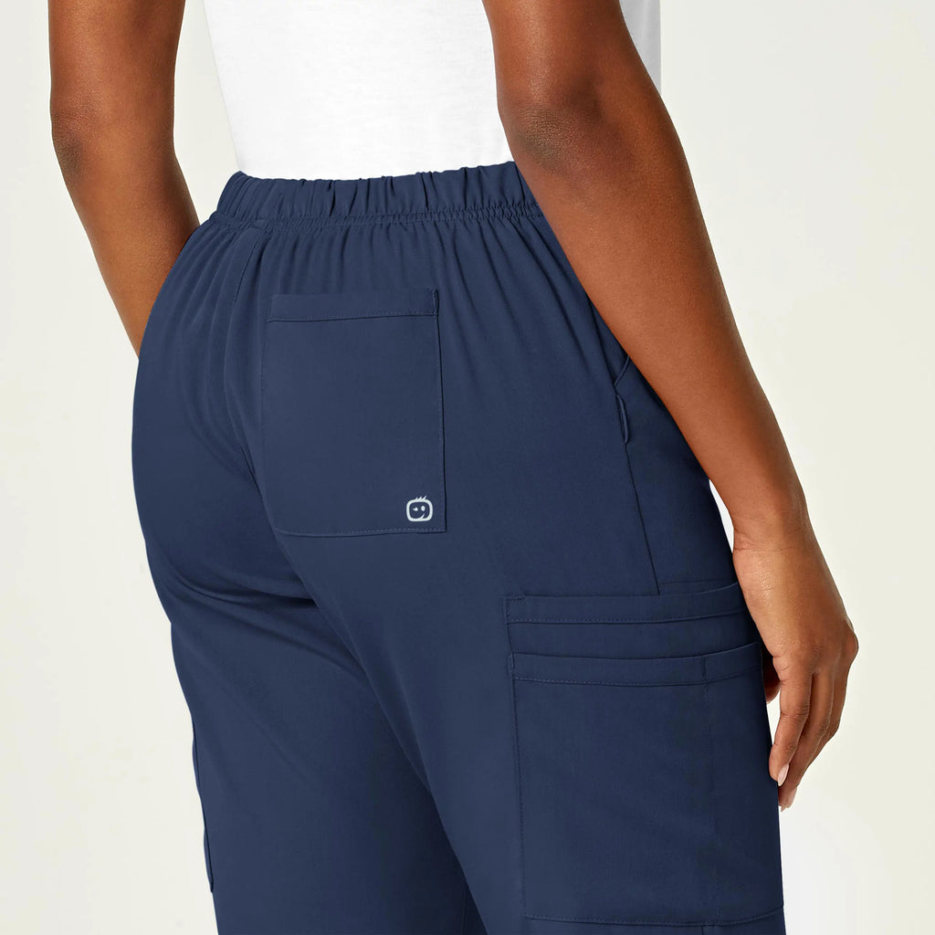 Wink Scrubs Women's Moderate Flare Leg Cargo Scrub Pant Navy | scrub-supply.com