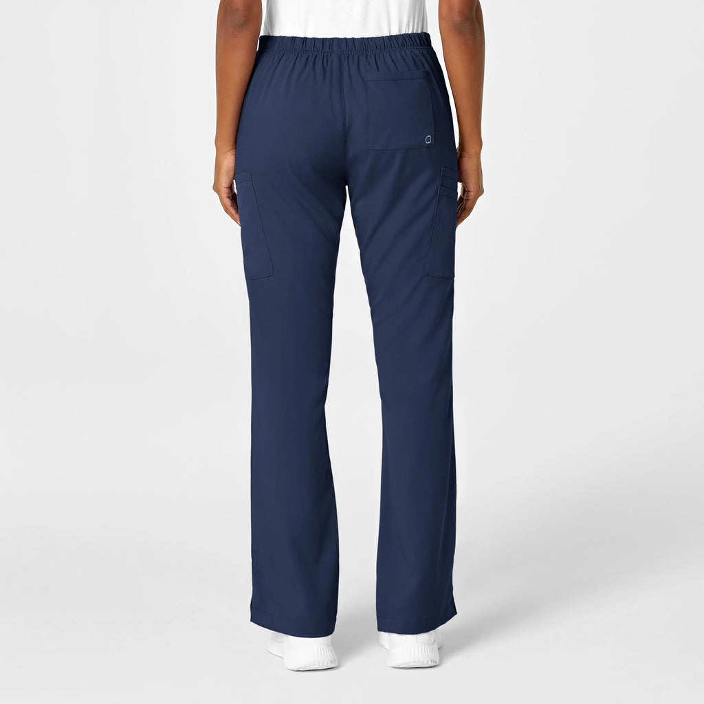 Wink Scrubs Women's Moderate Flare Leg Cargo Scrub Pant Navy | scrub-supply.com