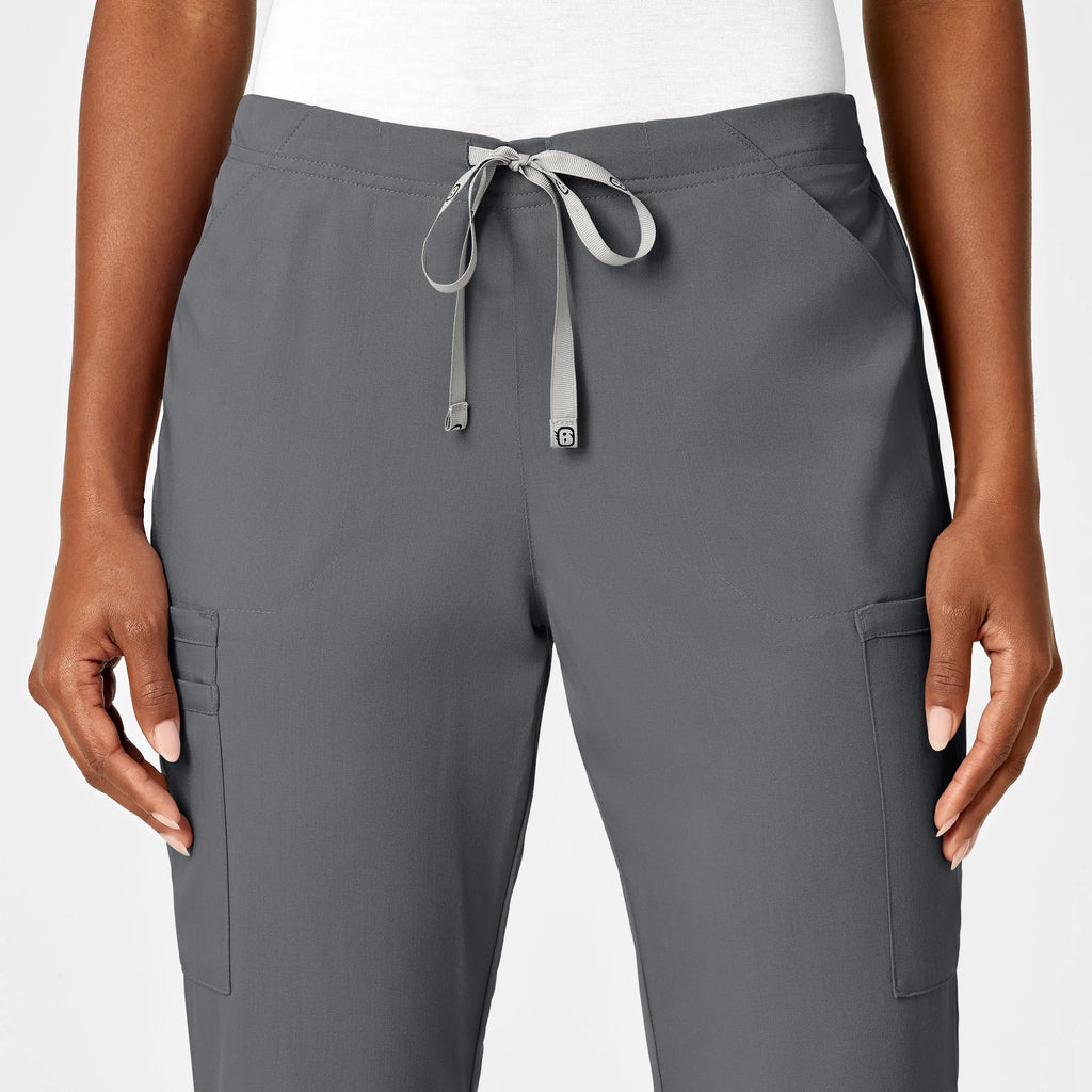 Wink Scrubs Women's Moderate Flare Leg Cargo Scrub Pant Pewter | scrub-supply.com