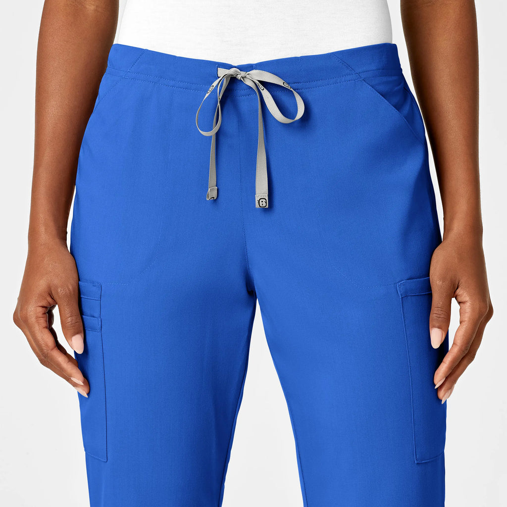 Wink Scrubs Women's Moderate Flare Leg Cargo Scrub Pant Royal Blue | scrub-supply.com