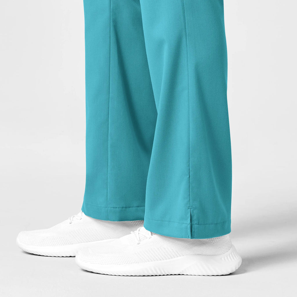 Wink Scrubs Women's Moderate Flare Leg Cargo Scrub Pant Teal | scrub-supply.com