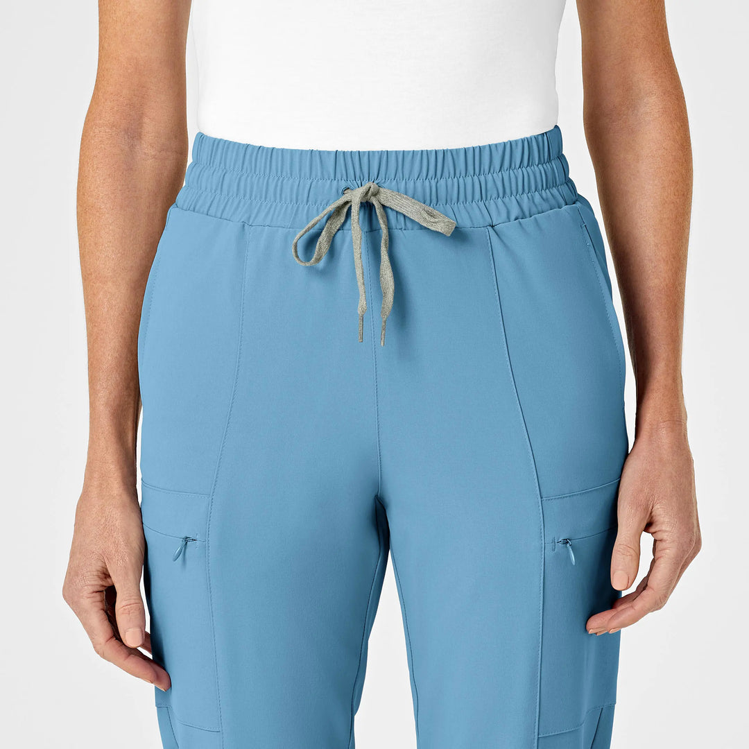 Wink Scrubs Women's High Waist Slim Leg Scrub Pant Bay Blue | scrub-supply.com