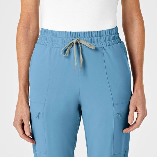 Wink Scrubs Women's High Waist Slim Leg Scrub Pant Bay Blue | scrub-supply.com