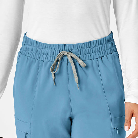Wink Scrubs Women's High Waist Slim Leg Scrub Pant Bay Blue | scrub-supply.com