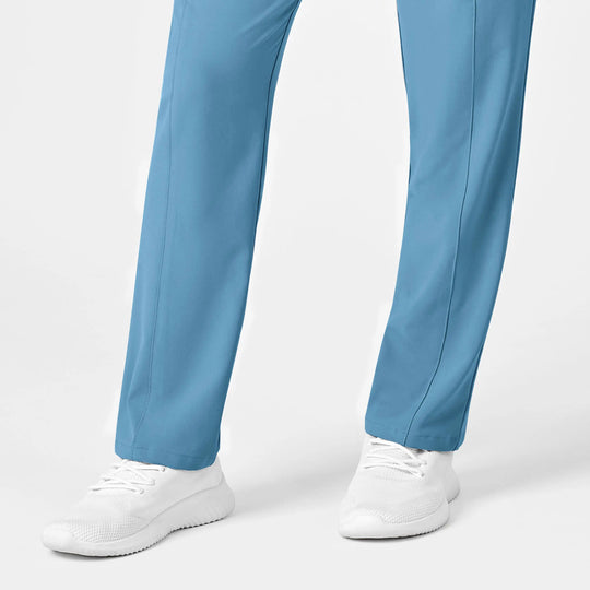 Wink Scrubs Women's High Waist Slim Leg Scrub Pant Bay Blue | scrub-supply.com