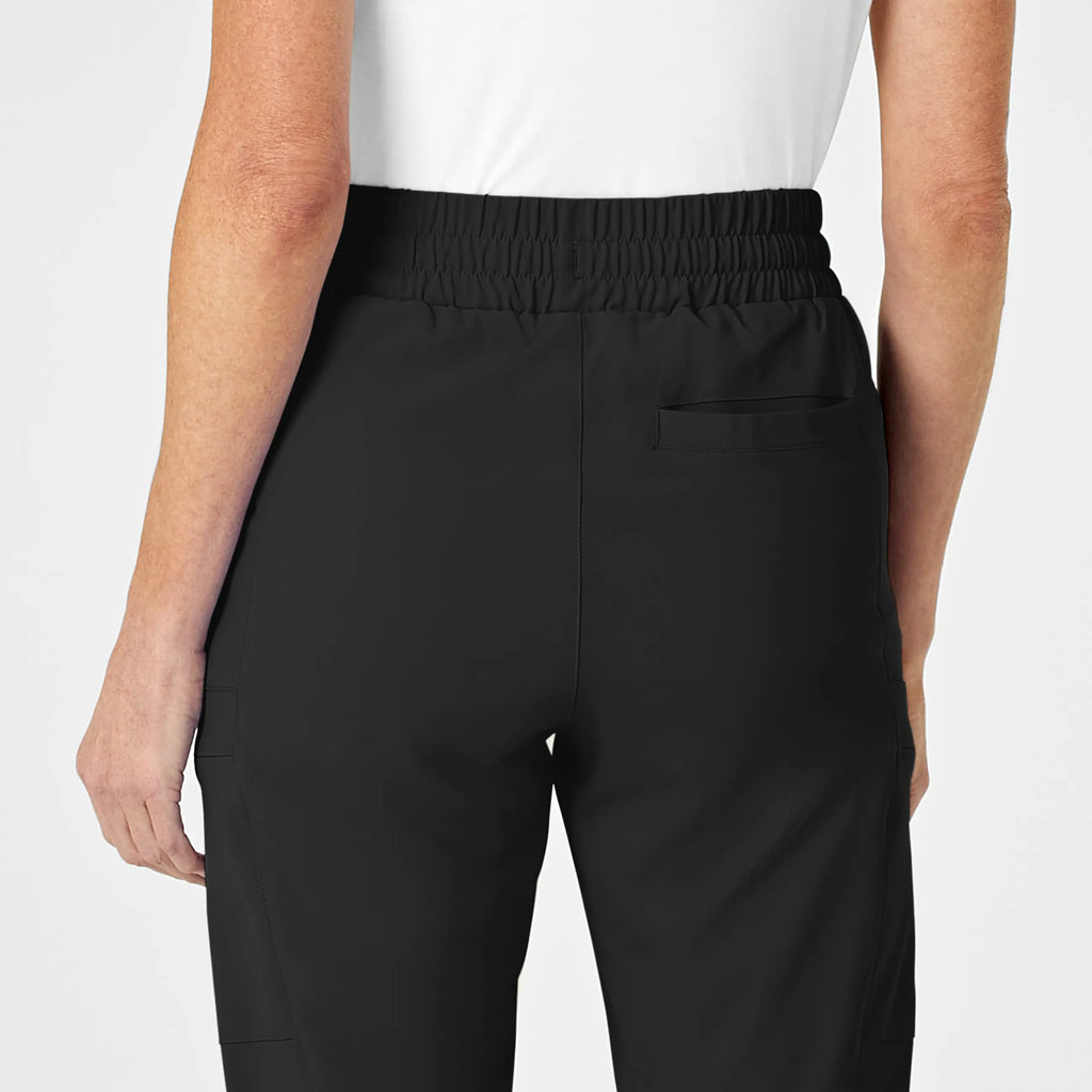 Wink Scrubs Women's High Waist Slim Leg Scrub Pant Black | scrub-supply.com