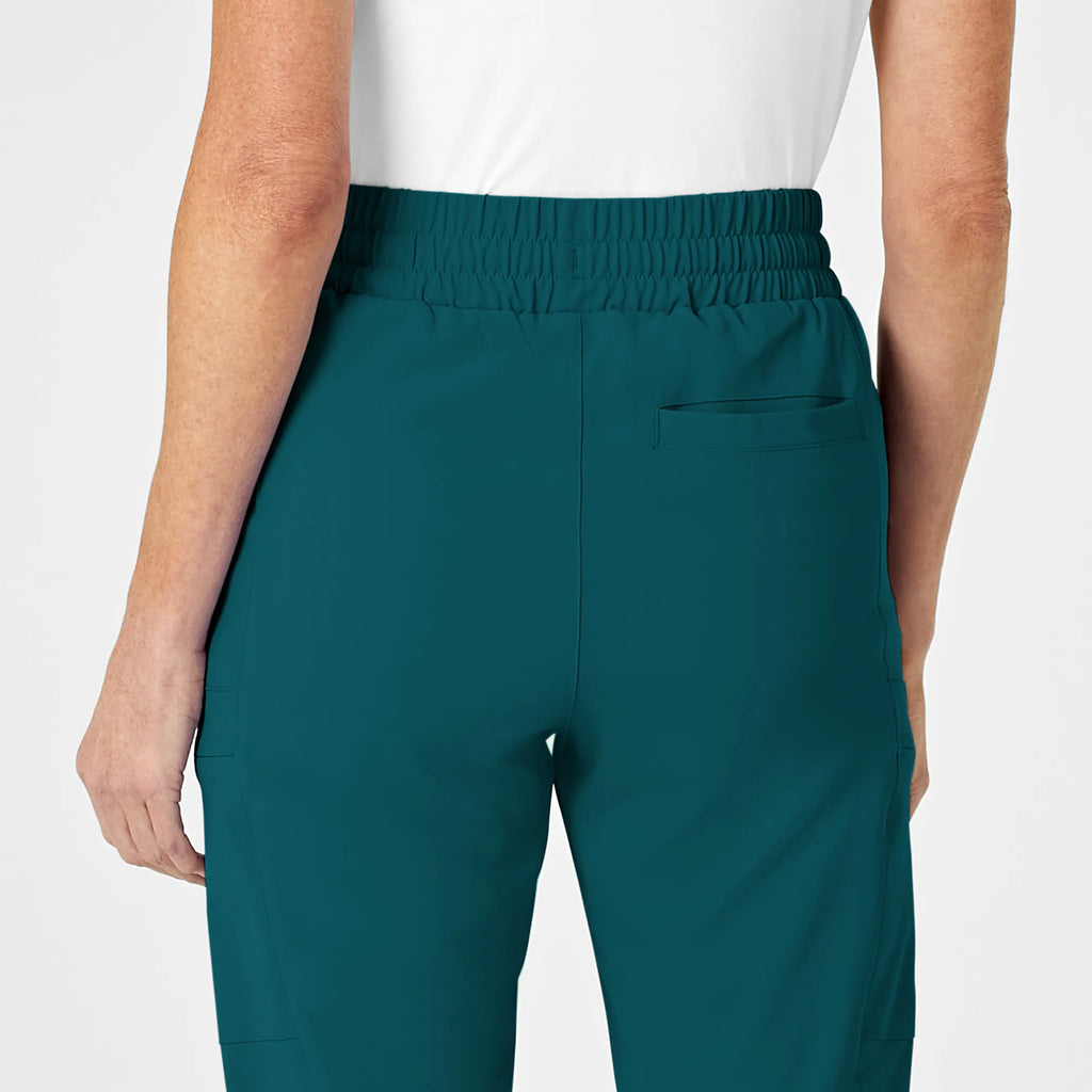 Wink Scrubs Women's High Waist Slim Leg Scrub Pant Caribbean Blue | scrub-supply.com