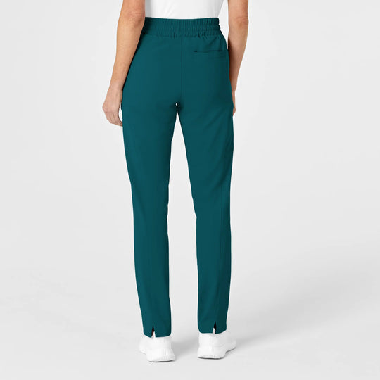 Wink Scrubs Women's High Waist Slim Leg Scrub Pant Caribbean Blue | scrub-supply.com