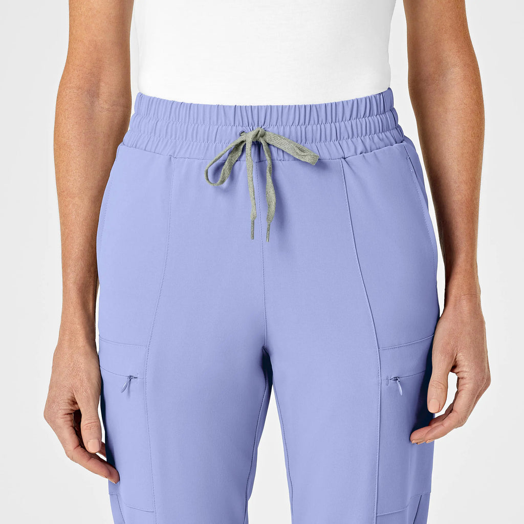 Wink Scrubs Women's High Waist Slim Leg Scrub Pant Ceil Blue | scrub-supply.com