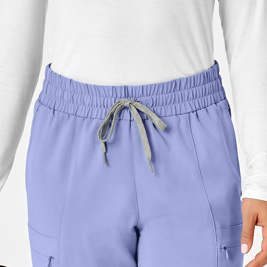 Wink Scrubs Women's High Waist Slim Leg Scrub Pant Ceil Blue | scrub-supply.com