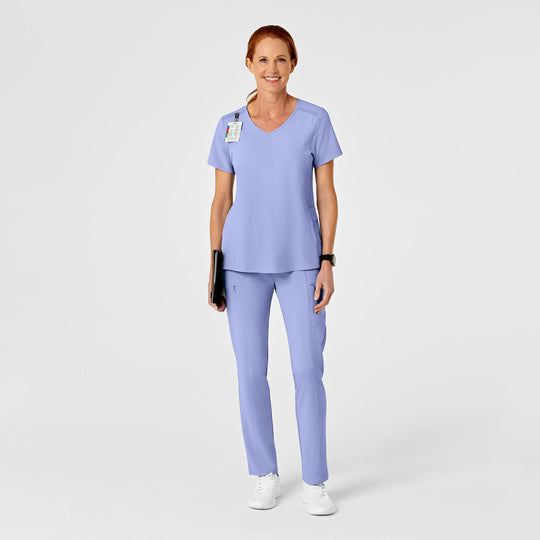 Wink Scrubs Women's High Waist Slim Leg Scrub Pant Ceil Blue | scrub-supply.com