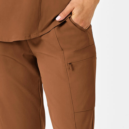 Wink Scrubs Women's High Waist Slim Leg Scrub Pant Chai | scrub-supply.com