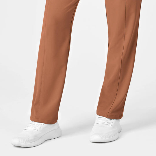 Wink Scrubs Women's High Waist Slim Leg Scrub Pant Clay | scrub-supply.com