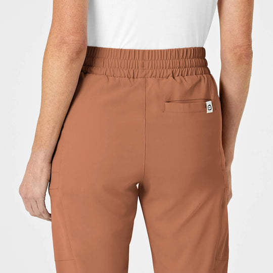 Wink Scrubs Women's High Waist Slim Leg Scrub Pant Clay | scrub-supply.com