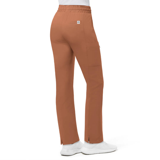 Wink Scrubs Women's High Waist Slim Leg Scrub Pant Clay | scrub-supply.com