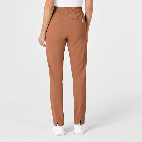 Wink Scrubs Women's High Waist Slim Leg Scrub Pant Clay | scrub-supply.com