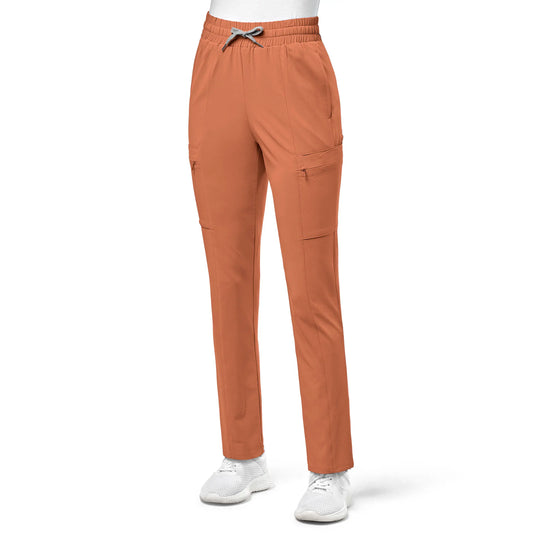Wink Scrubs Women's High Waist Slim Leg Scrub Pant Clay | scrub-supply.com