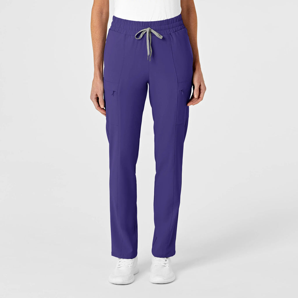 Wink Scrubs Women's High Waist Slim Leg Scrub Pant Grape | scrub-supply.com