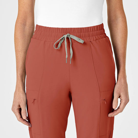 Wink Scrubs Women's High Waist Slim Leg Scrub Pant Mineral Red | scrub-supply.com