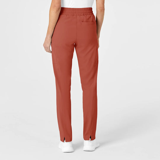 Wink Scrubs Women's High Waist Slim Leg Scrub Pant Mineral Red | scrub-supply.com