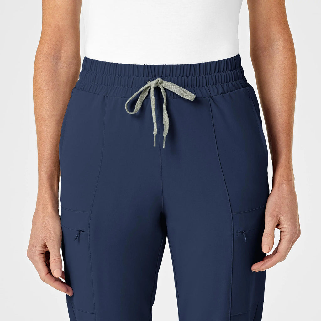 Wink Scrubs Women's High Waist Slim Leg Scrub Pant Navy | scrub-supply.com