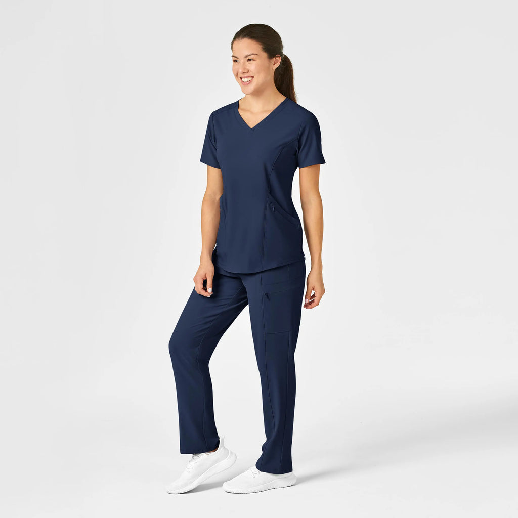 Wink Scrubs Women's High Waist Slim Leg Scrub Pant Navy | scrub-supply.com