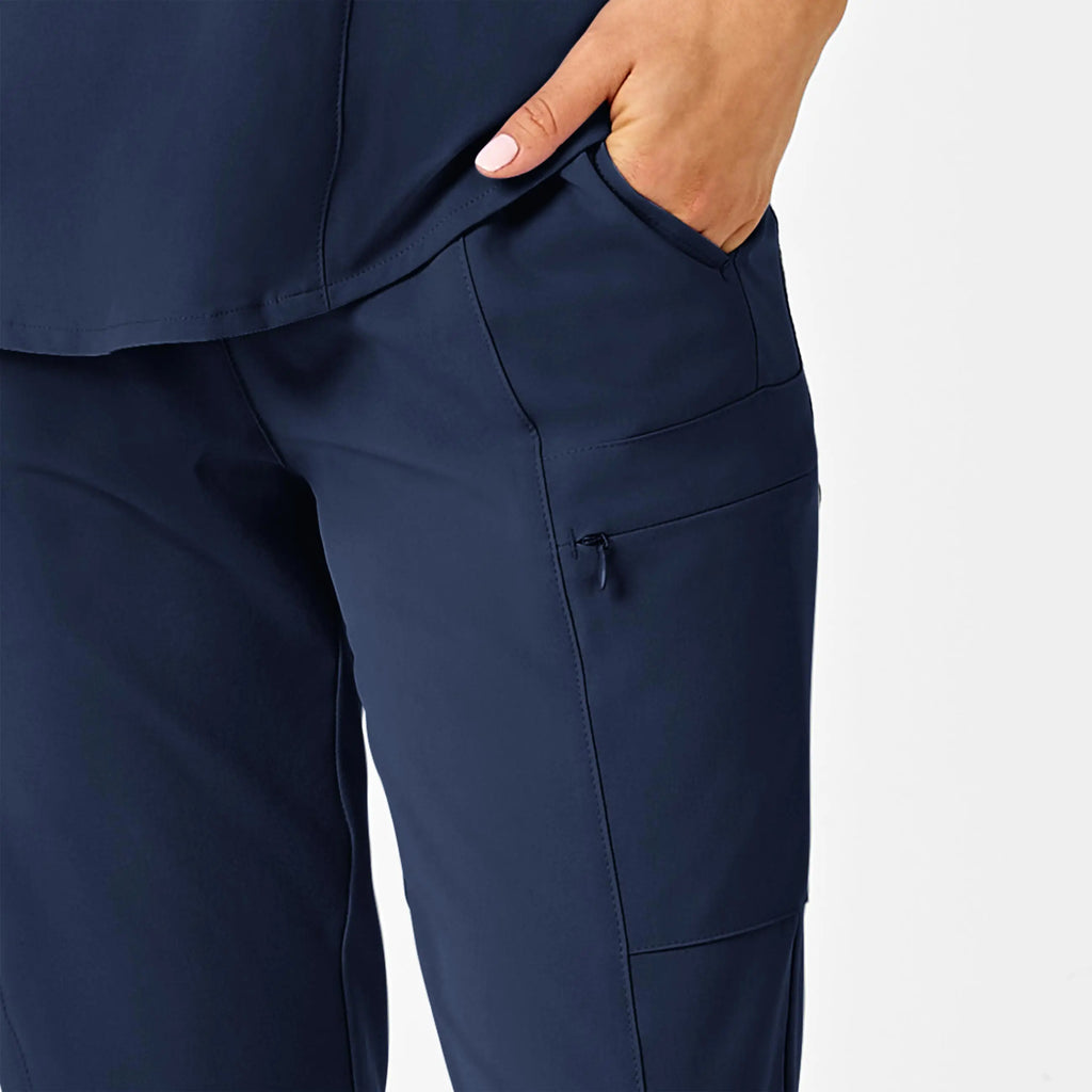 Wink Scrubs Women's High Waist Slim Leg Scrub Pant Navy | scrub-supply.com