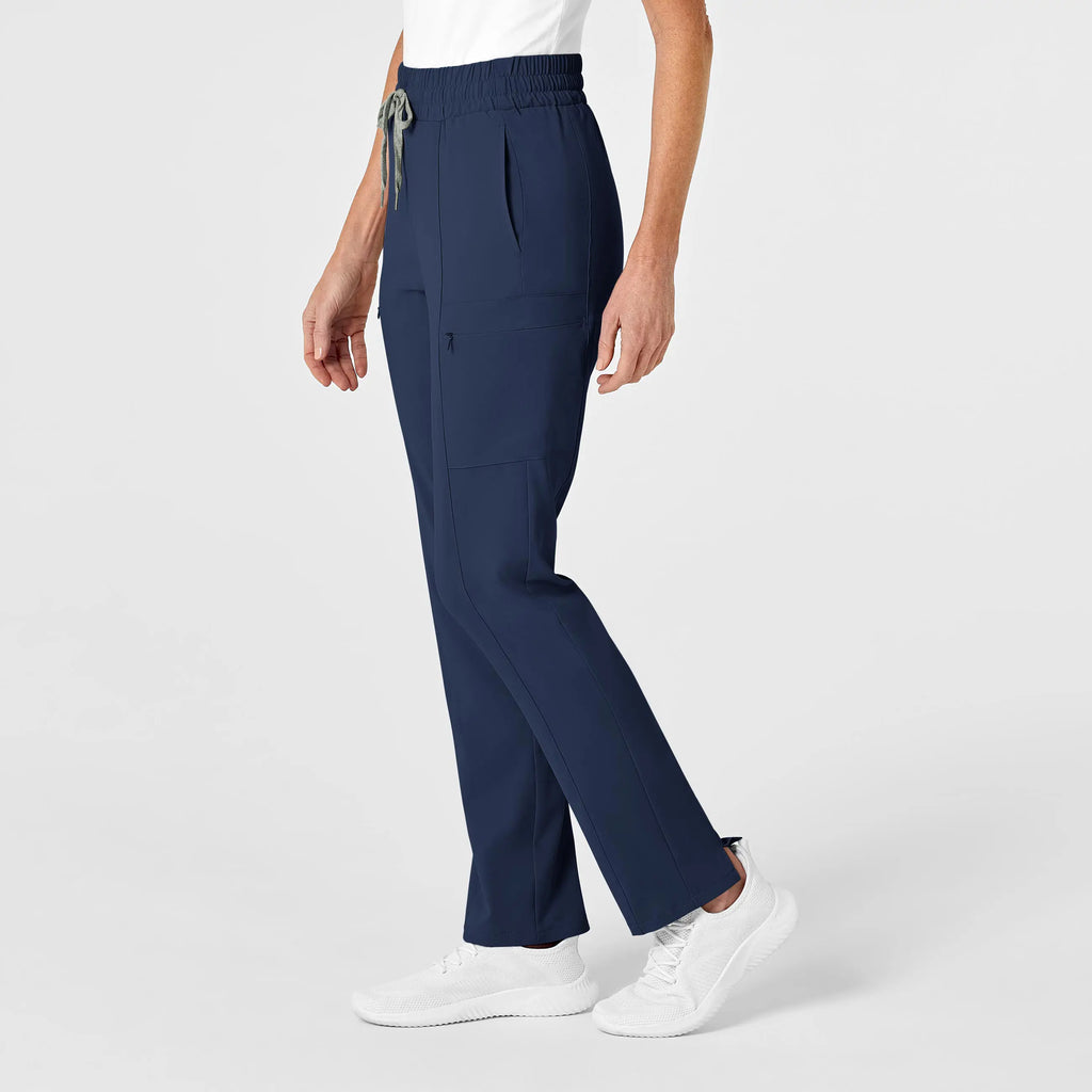 Wink Scrubs Women's High Waist Slim Leg Scrub Pant Navy | scrub-supply.com