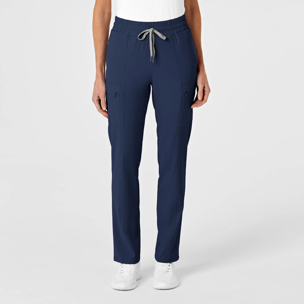 Wink Scrubs Women's High Waist Slim Leg Scrub Pant Navy | scrub-supply.com