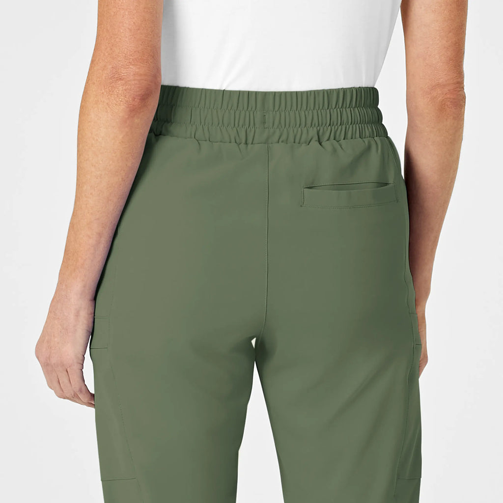 Wink Scrubs Women's High Waist Slim Leg Scrub Pant Olive | scrub-supply.com