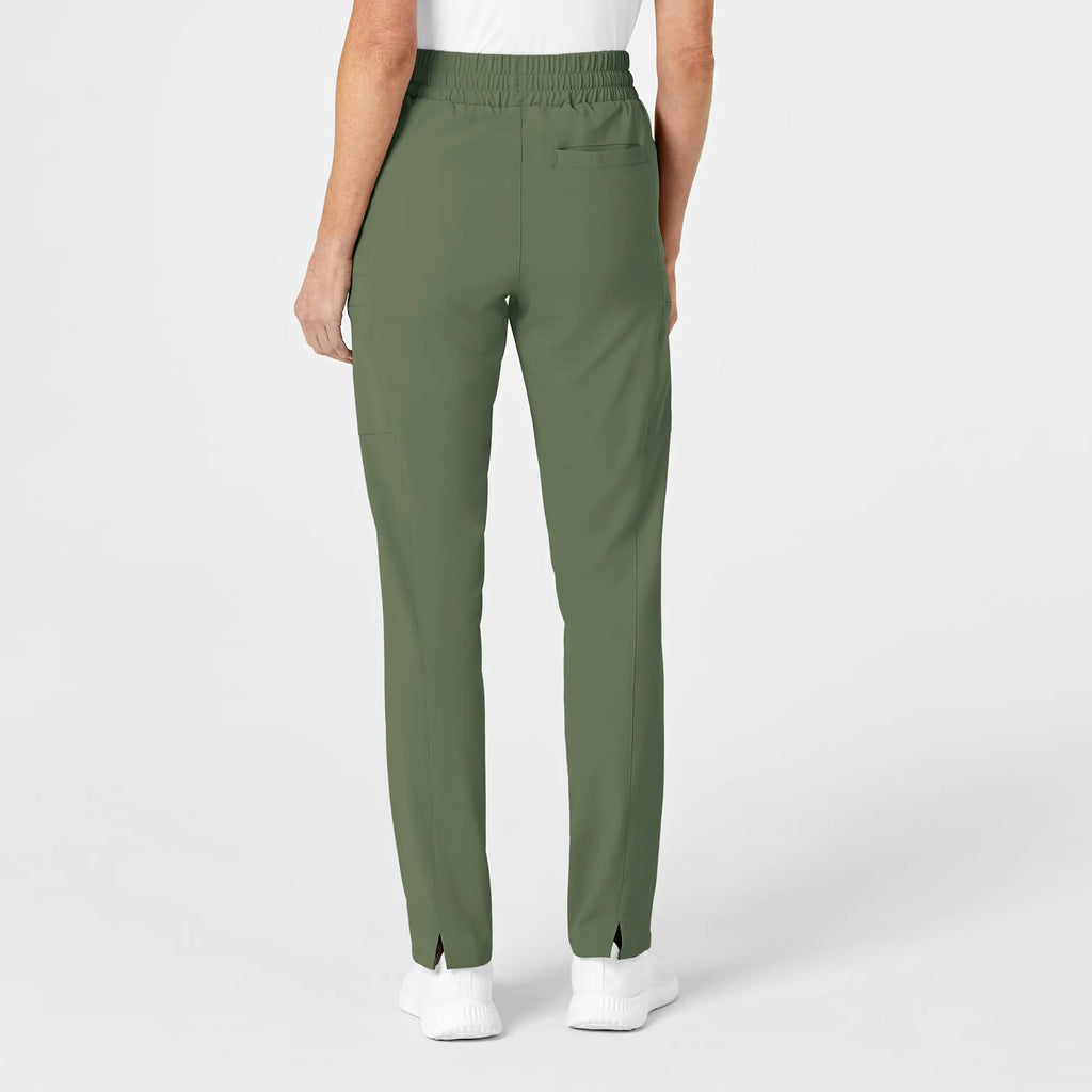 Wink Scrubs Women's High Waist Slim Leg Scrub Pant Olive | scrub-supply.com