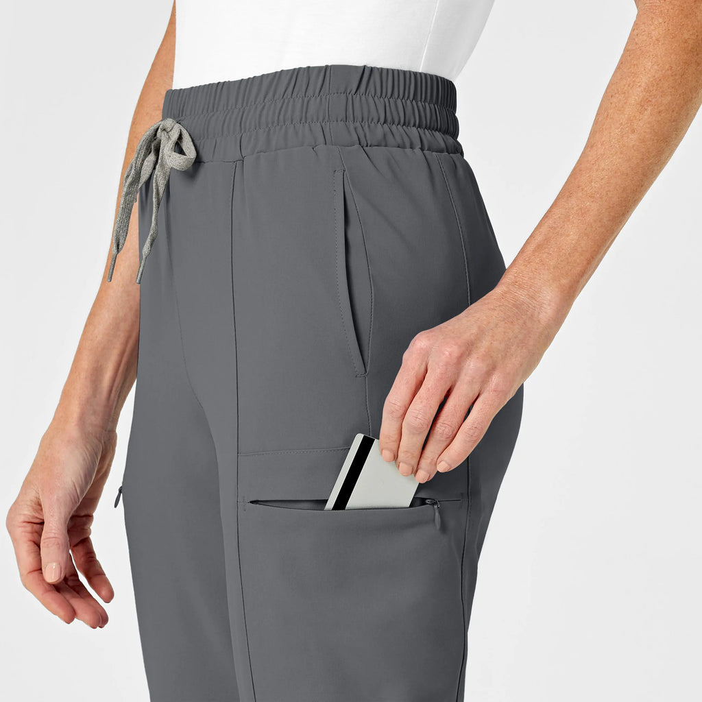 Wink Scrubs Women's High Waist Slim Leg Scrub Pant Pewter | scrub-supply.com