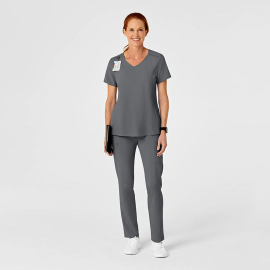 Wink Scrubs Women's High Waist Slim Leg Scrub Pant Pewter | scrub-supply.com