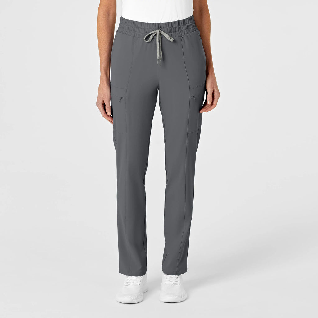 Wink Scrubs Women's High Waist Slim Leg Scrub Pant Pewter | scrub-supply.com