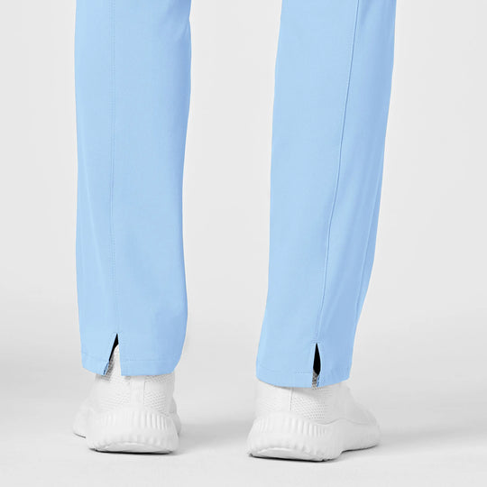 Wink Scrubs Women's High Waist Slim Leg Scrub Pant Powder Blue | scrub-supply.com