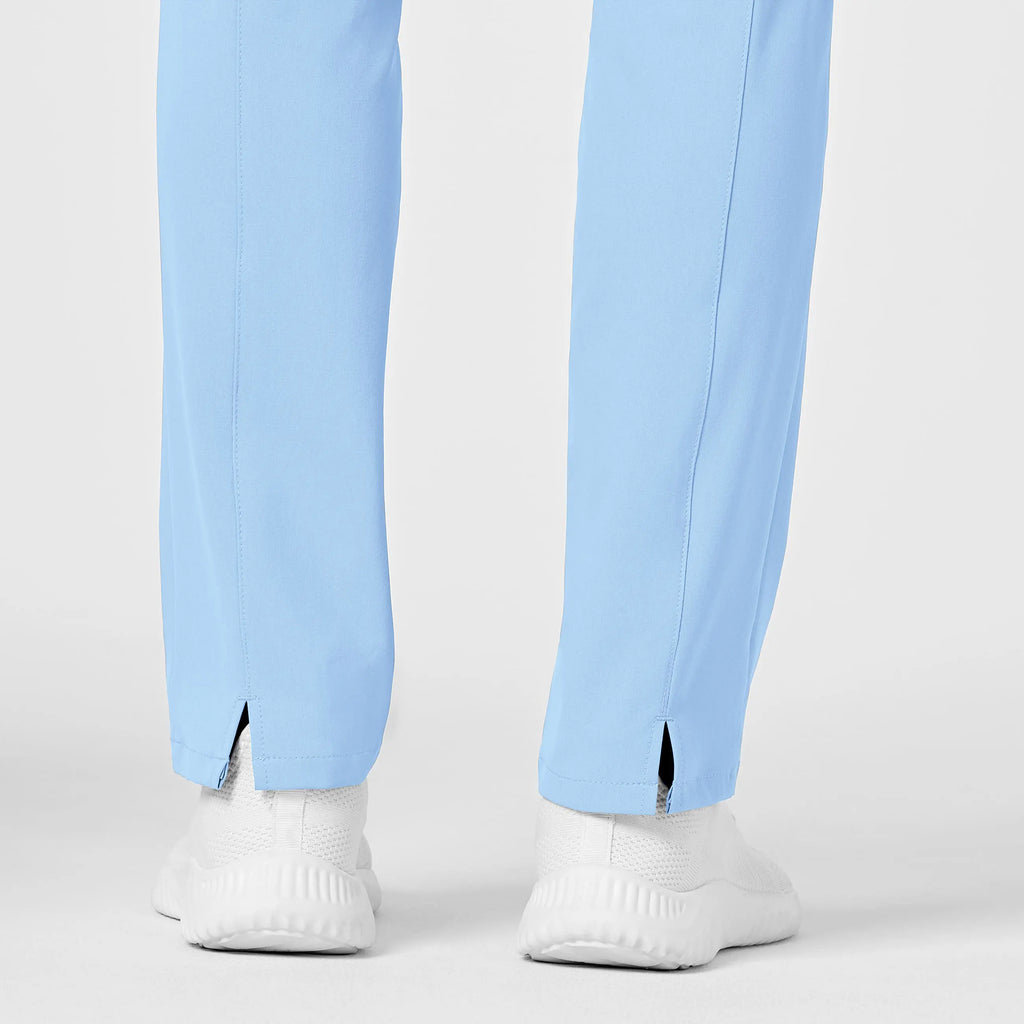 Wink Scrubs Women's High Waist Slim Leg Scrub Pant Powder Blue | scrub-supply.com