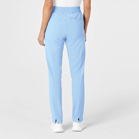 Wink Scrubs Women's High Waist Slim Leg Scrub Pant Powder Blue | scrub-supply.com