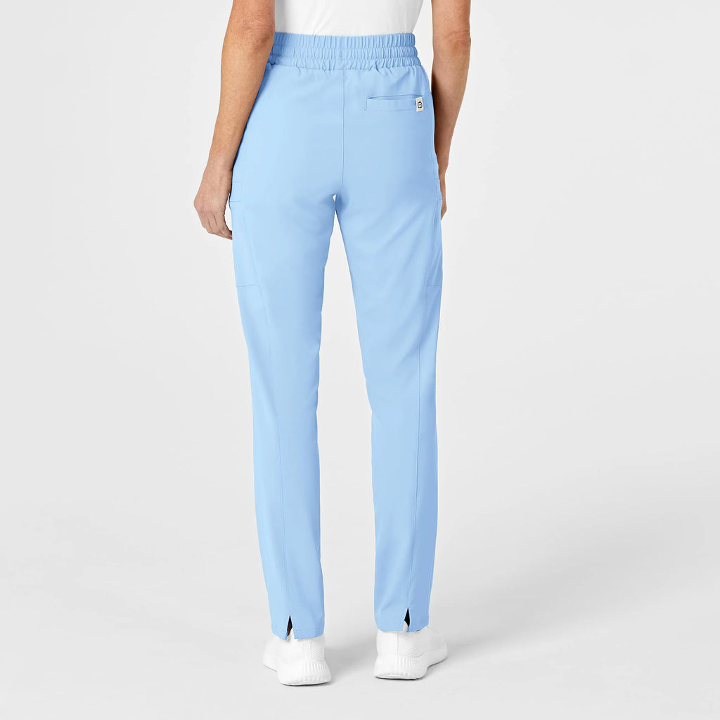 Wink Scrubs Women's High Waist Slim Leg Scrub Pant Powder Blue | scrub-supply.com