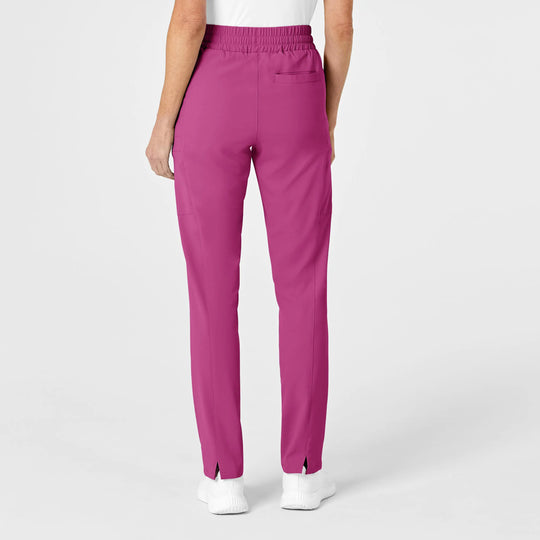 Wink Scrubs Women's High Waist Slim Leg Scrub Pant Raspberry | scrub-supply.com