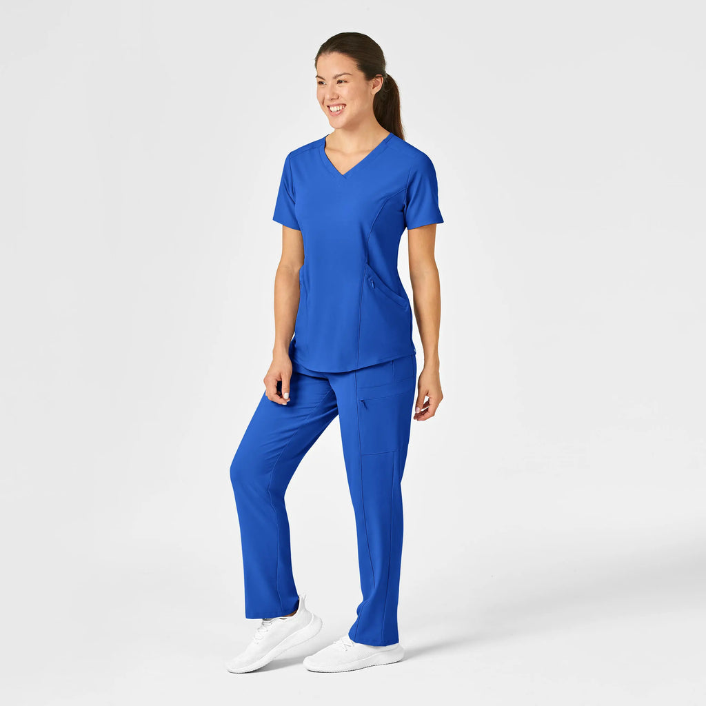 Wink Scrubs Women's High Waist Slim Leg Scrub Pant Royal Blue | scrub-supply.com