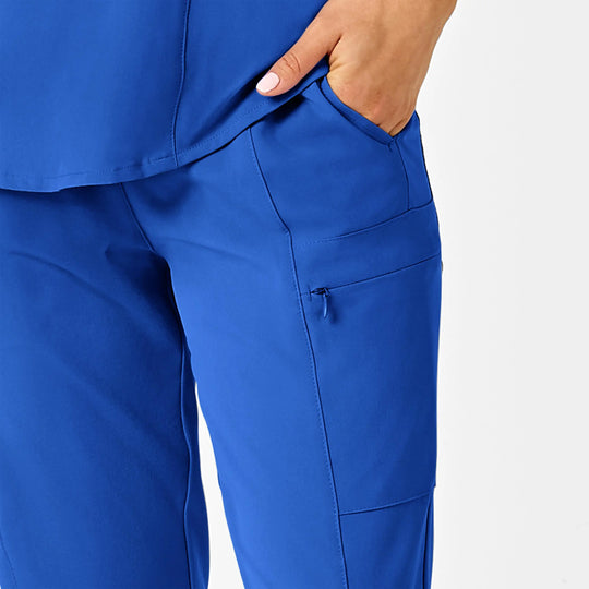 Wink Scrubs Women's High Waist Slim Leg Scrub Pant Royal Blue | scrub-supply.com