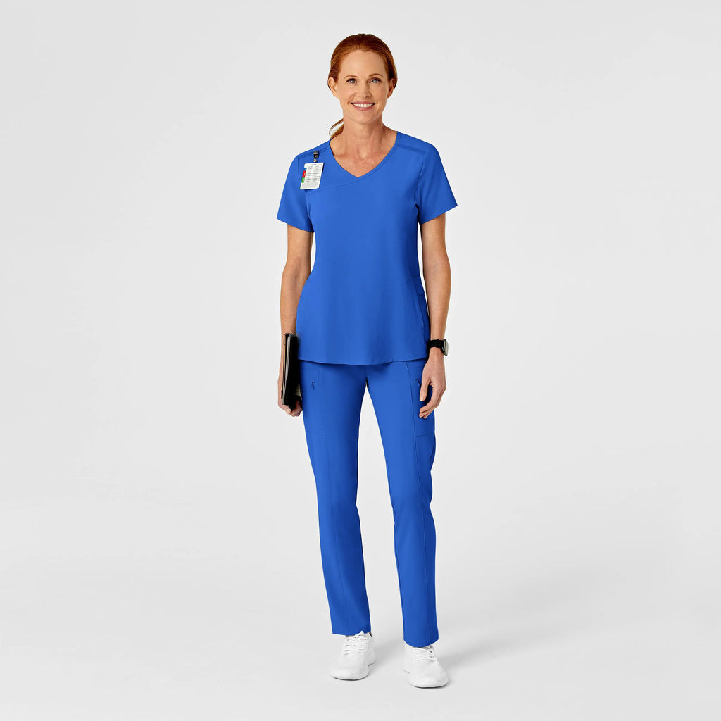 Wink Scrubs Women's High Waist Slim Leg Scrub Pant Royal Blue | scrub-supply.com